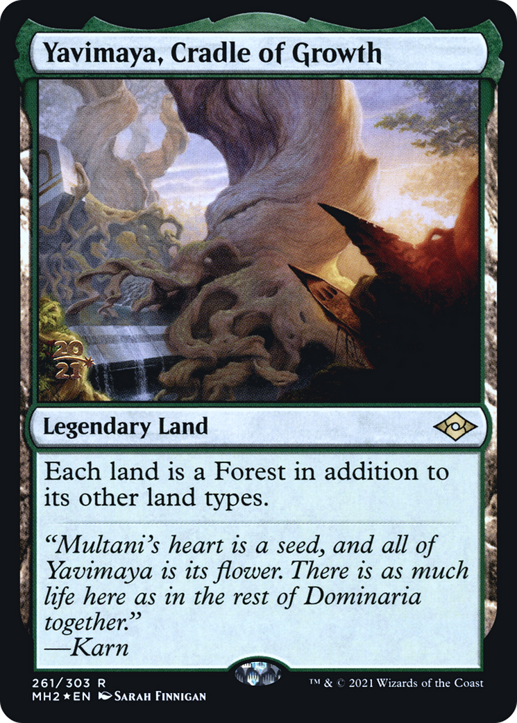 Yavimaya, Cradle of Growth [Modern Horizons 2 Prerelease Promos] | Grognard Games