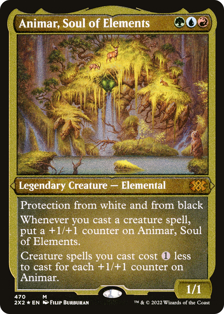 Animar, Soul of Elements (Foil Etched) (2X2-470) - Double Masters 2022 Foil | Grognard Games