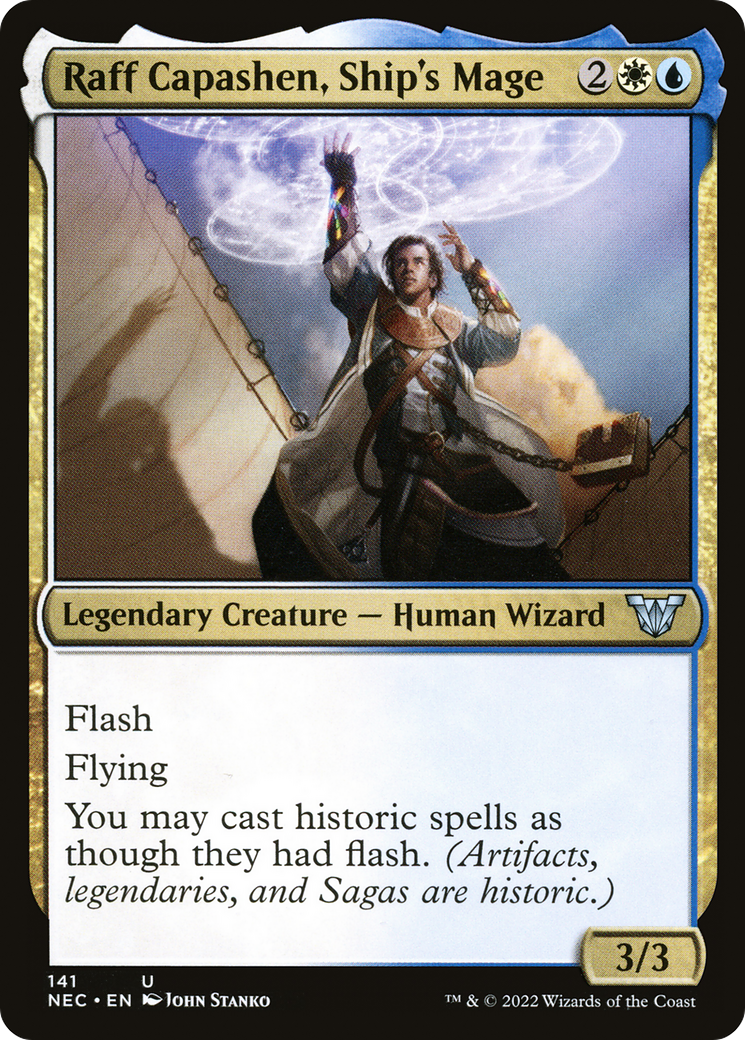 Raff Capashen, Ship's Mage [Kamigawa: Neon Dynasty Commander] | Grognard Games
