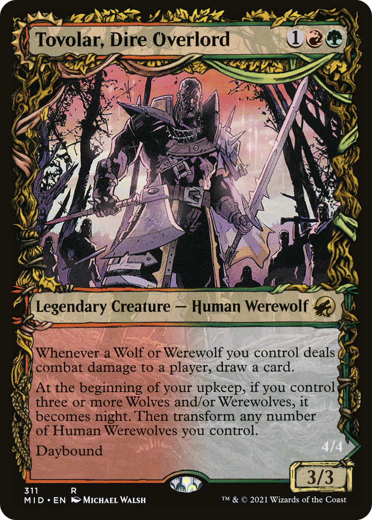 Tovolar, Dire Overlord // Tovolar, the Midnight Scourge (Showcase Equinox) [Innistrad: Midnight Hunt] | Grognard Games