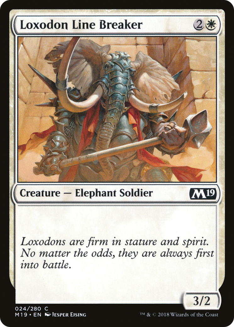 Loxodon Line Breaker (M19-024) - Core Set 2019 | Grognard Games