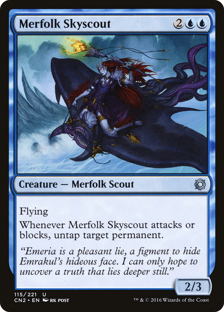 Merfolk Skyscout (CN2-115) - Conspiracy: Take the Crown Foil | Grognard Games