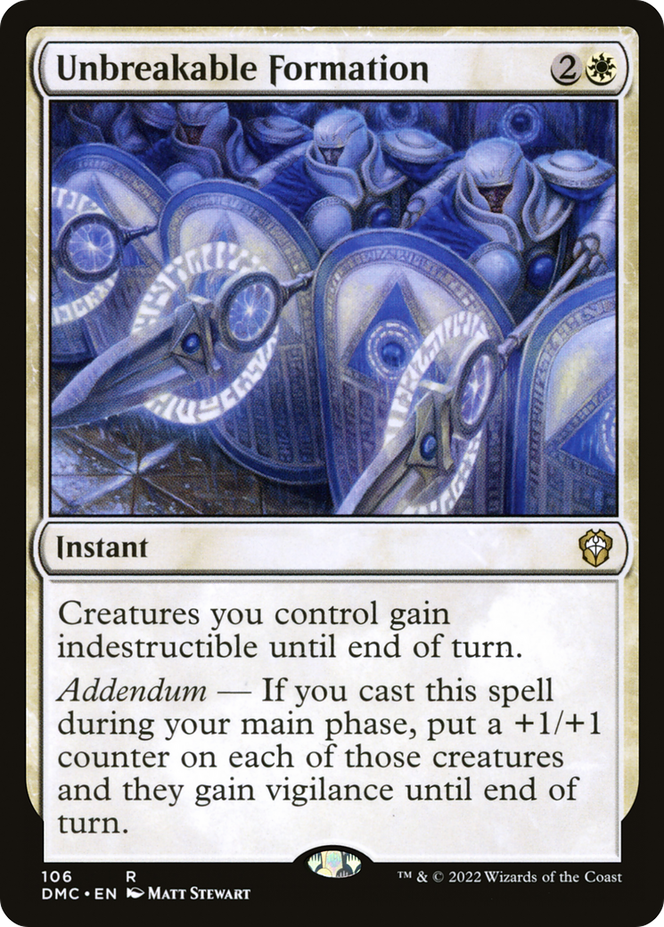 Unbreakable Formation [Dominaria United Commander] | Grognard Games