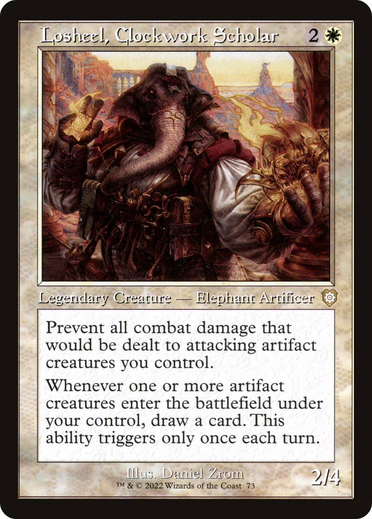 Losheel, Clockwork Scholar (Retro) [The Brothers' War Commander] | Grognard Games