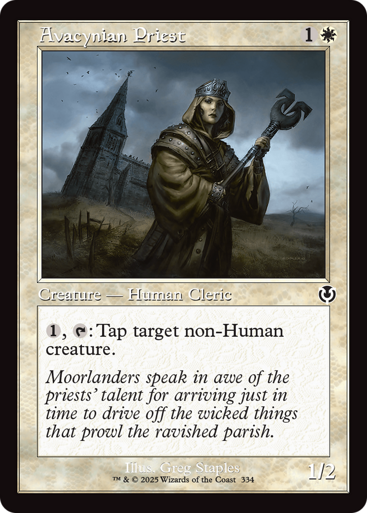 Avacynian Priest (Retro Frame) [Innistrad Remastered] | Grognard Games
