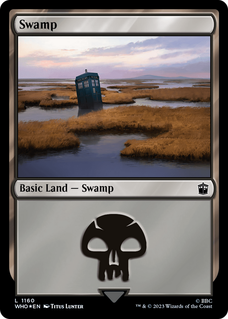 Swamp (1160) (Surge Foil) [Doctor Who] | Grognard Games