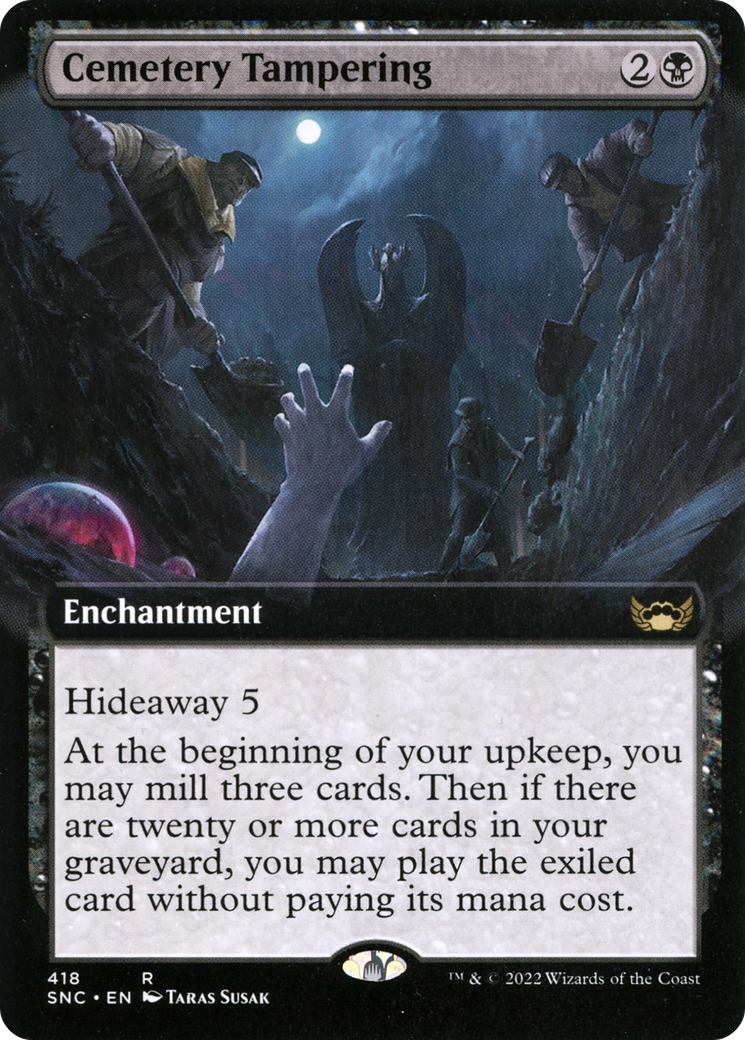 Cemetery Tampering (Extended Art) [Streets of New Capenna] | Grognard Games