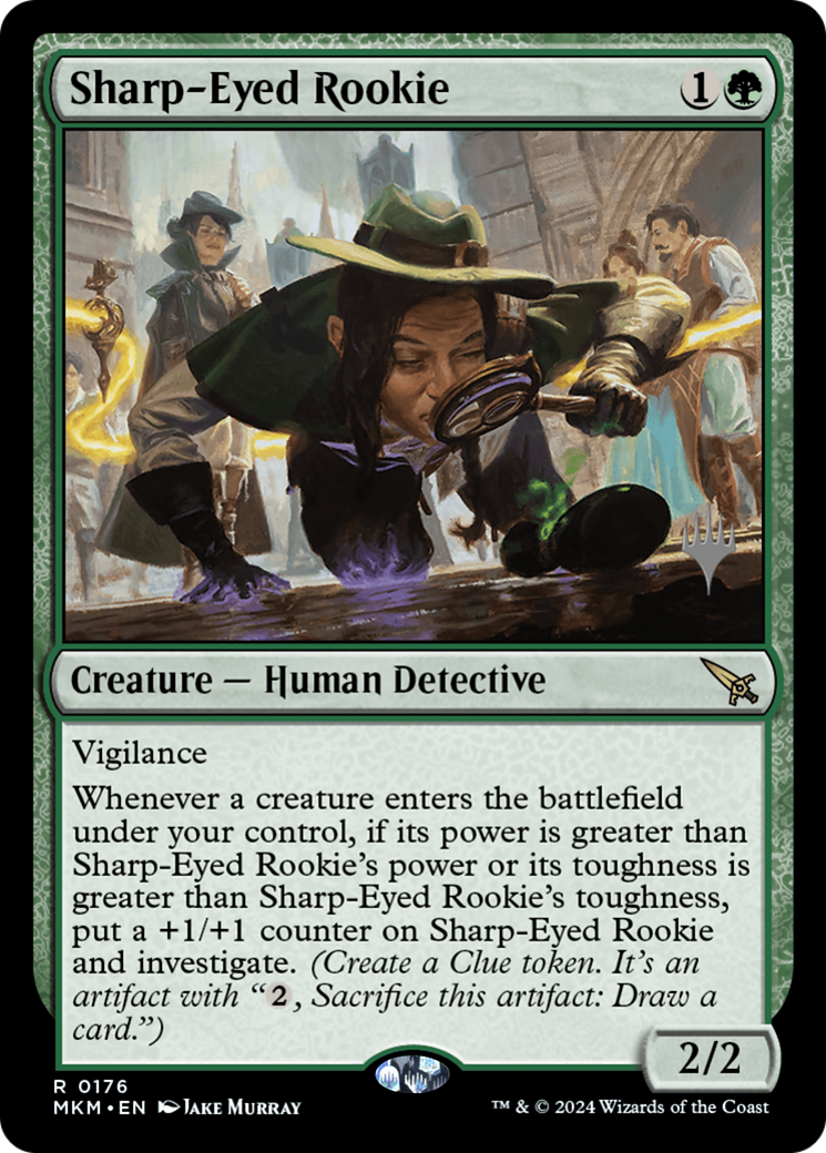 Sharp-Eyed Rookie (Promo Pack) [Murders at Karlov Manor Promos] | Grognard Games