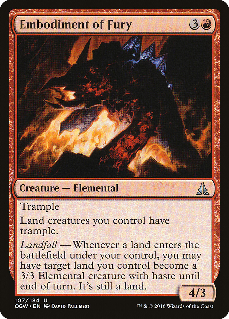 Embodiment of Fury (OGW-107) - Oath of the Gatewatch Foil | Grognard Games
