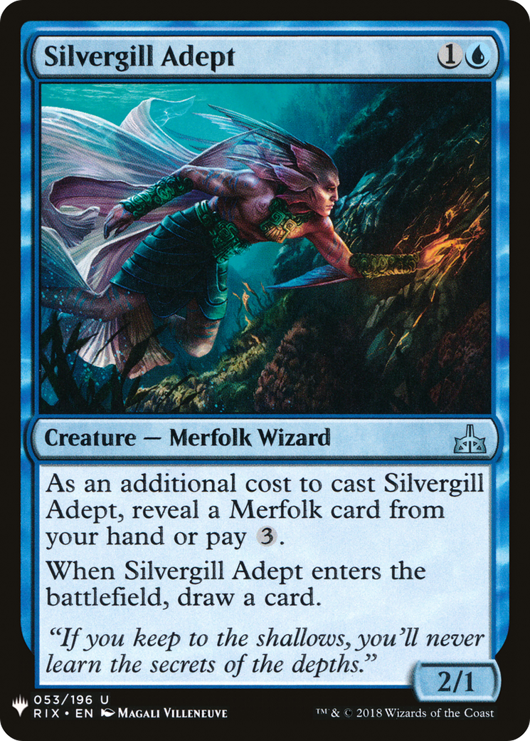 Silvergill Adept [Mystery Booster] | Grognard Games