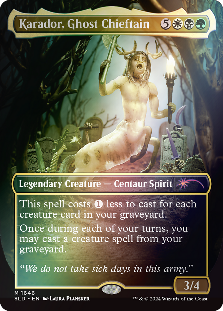 Karador, Ghost Chieftain (Rainbow Foil) [Secret Lair Drop Series] | Grognard Games