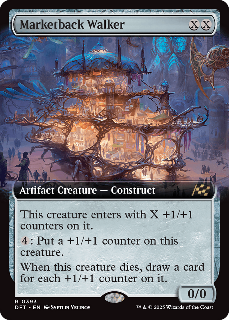 Marketback Walker (Extended Art) [Aetherdrift] | Grognard Games