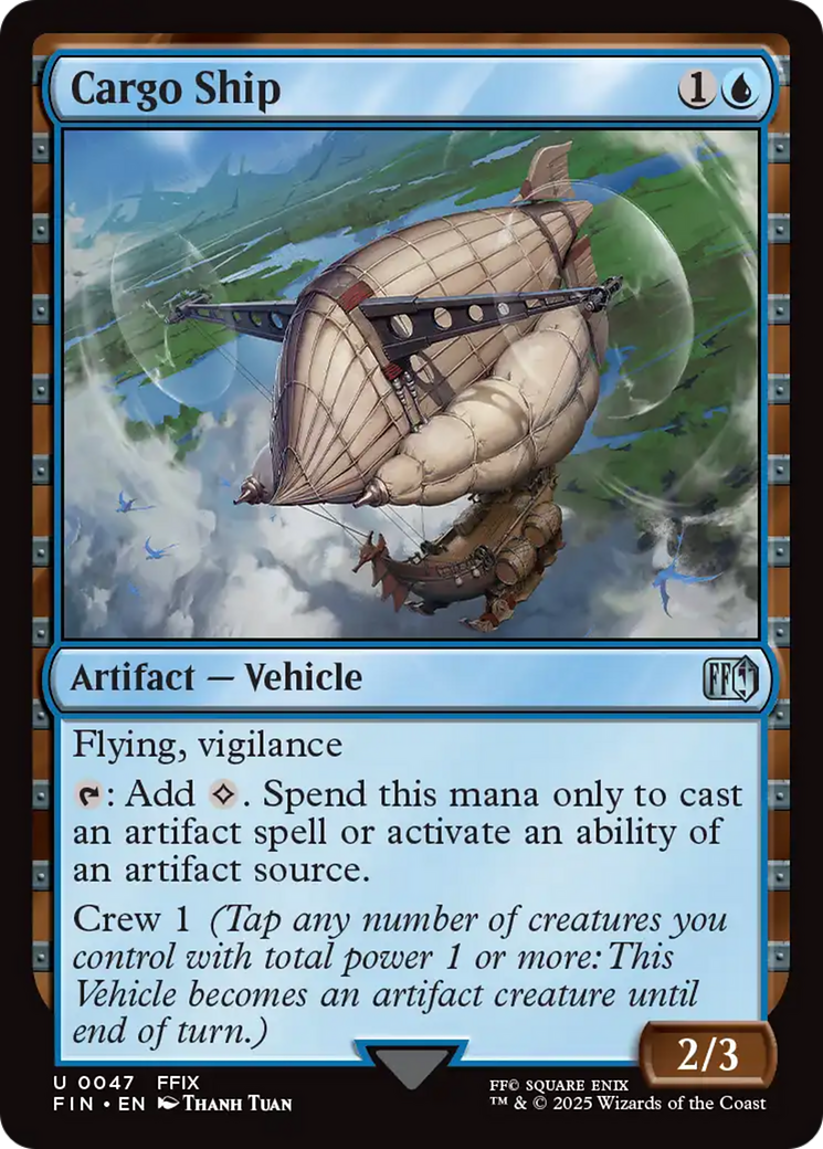 Cargo Ship (FIN-047) - FINAL FANTASY Foil | Grognard Games