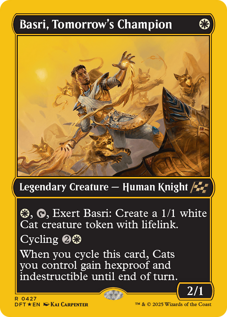 Basri, Tomorrow's Champion (First-Place Foil) [Aetherdrift] | Grognard Games