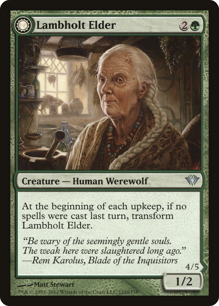 Lambholt Elder // Silverpelt Werewolf (DKA-122) - Dark Ascension: (Double Faced Transform) | Grognard Games