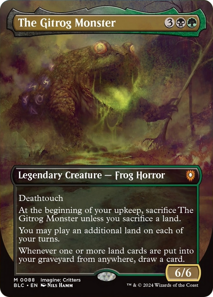 The Gitrog Monster (Borderless) [Bloomburrow Commander] | Grognard Games