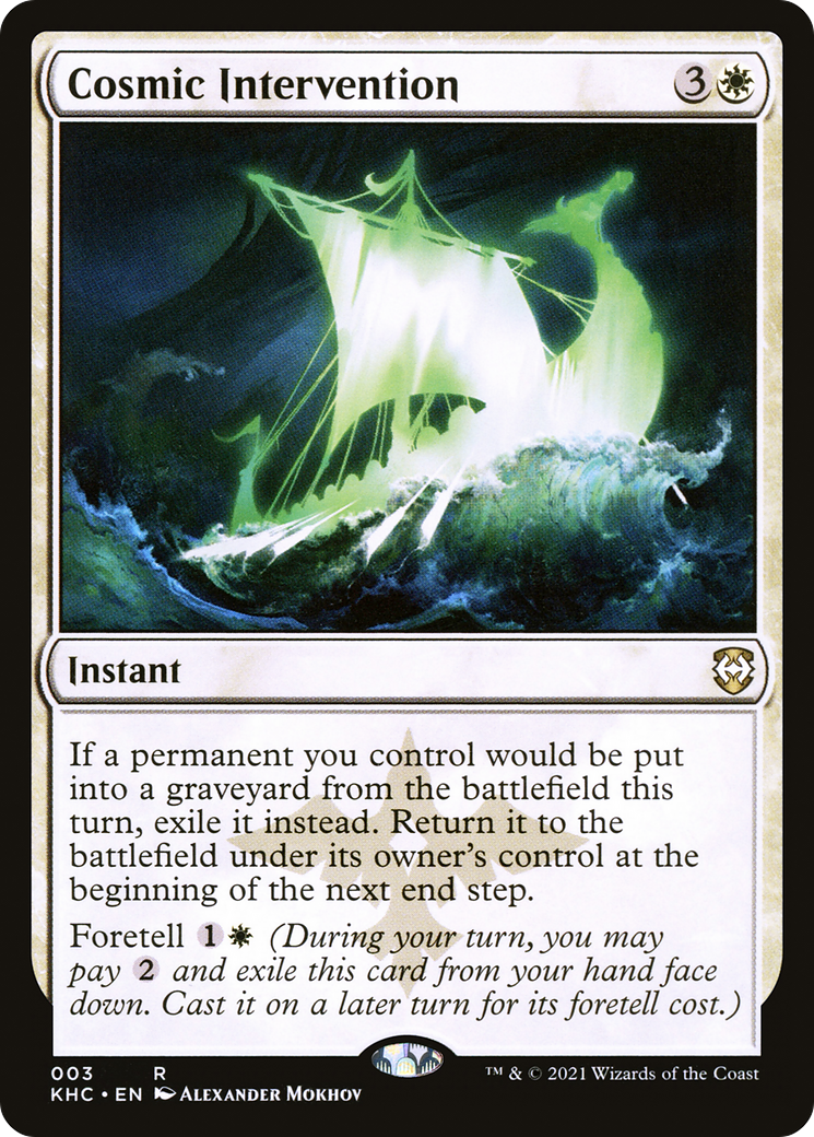 Cosmic Intervention [Kaldheim Commander] | Grognard Games