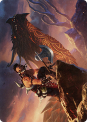 Dragonkin Berserker // Dragonkin Berserker (ASKHM-032) - Art Series: Kaldheim (Borderless) Foil | Grognard Games