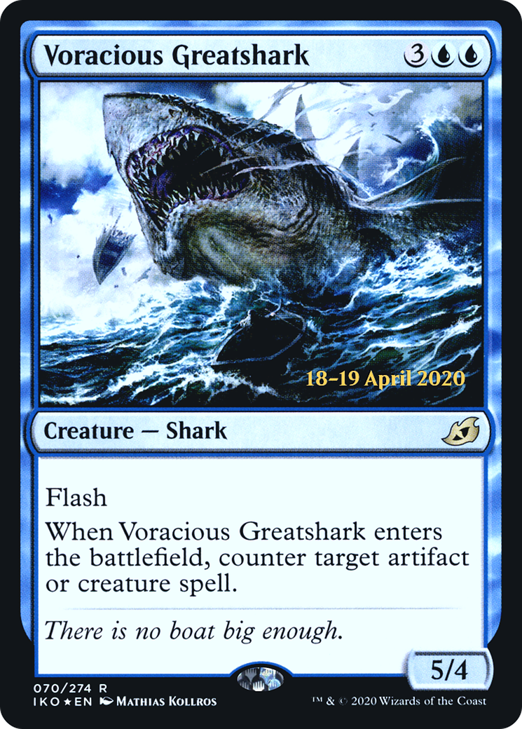 Voracious Greatshark  [Ikoria: Lair of Behemoths Prerelease Promos] | Grognard Games