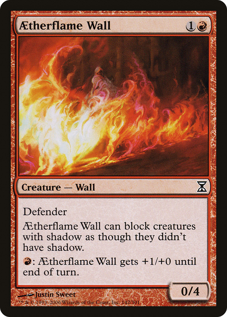 Aetherflame Wall (TSP-142) - Time Spiral | Grognard Games