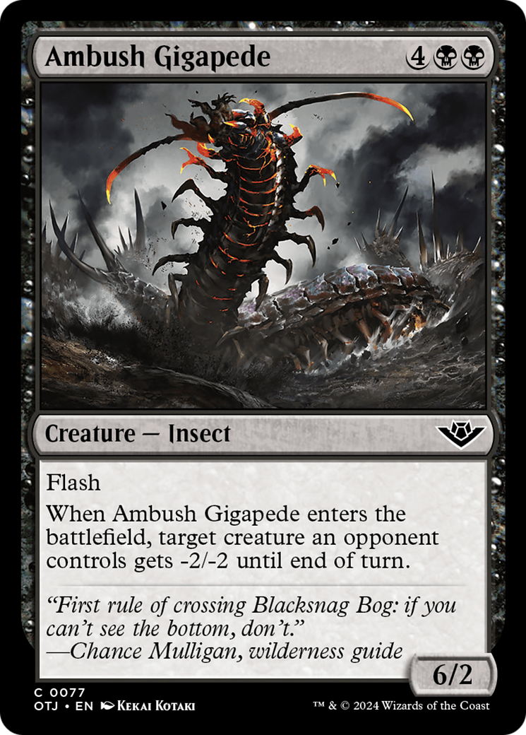 Ambush Gigapede [Outlaws of Thunder Junction] | Grognard Games