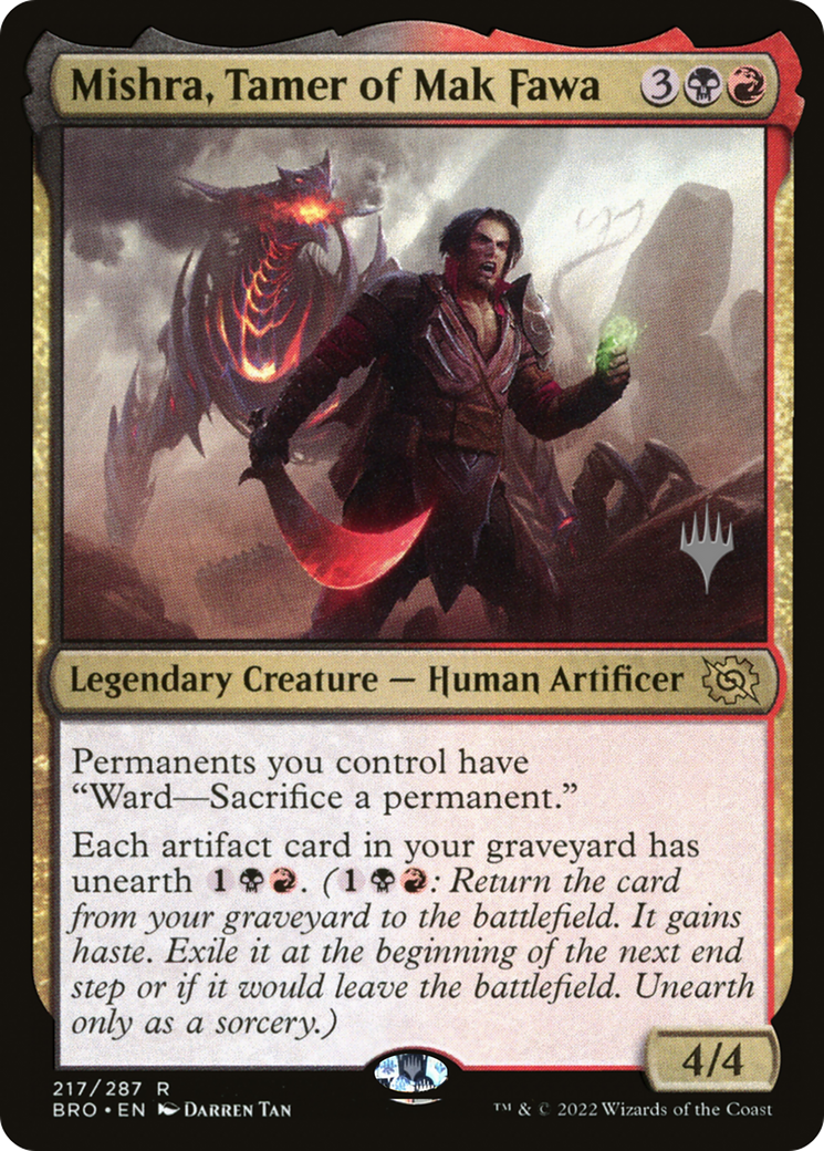 Mishra, Tamer of Mak Fawa (Promo Pack) [The Brothers' War Promos] | Grognard Games