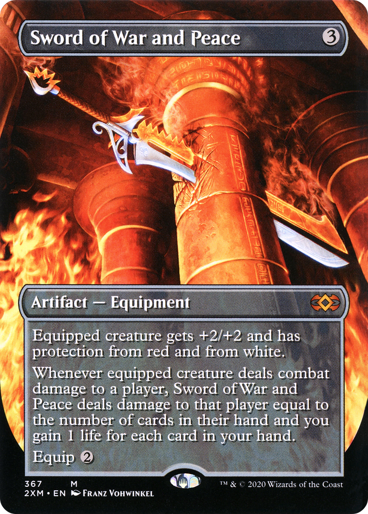 Sword of War and Peace (Toppers) [Double Masters Extended Art] | Grognard Games