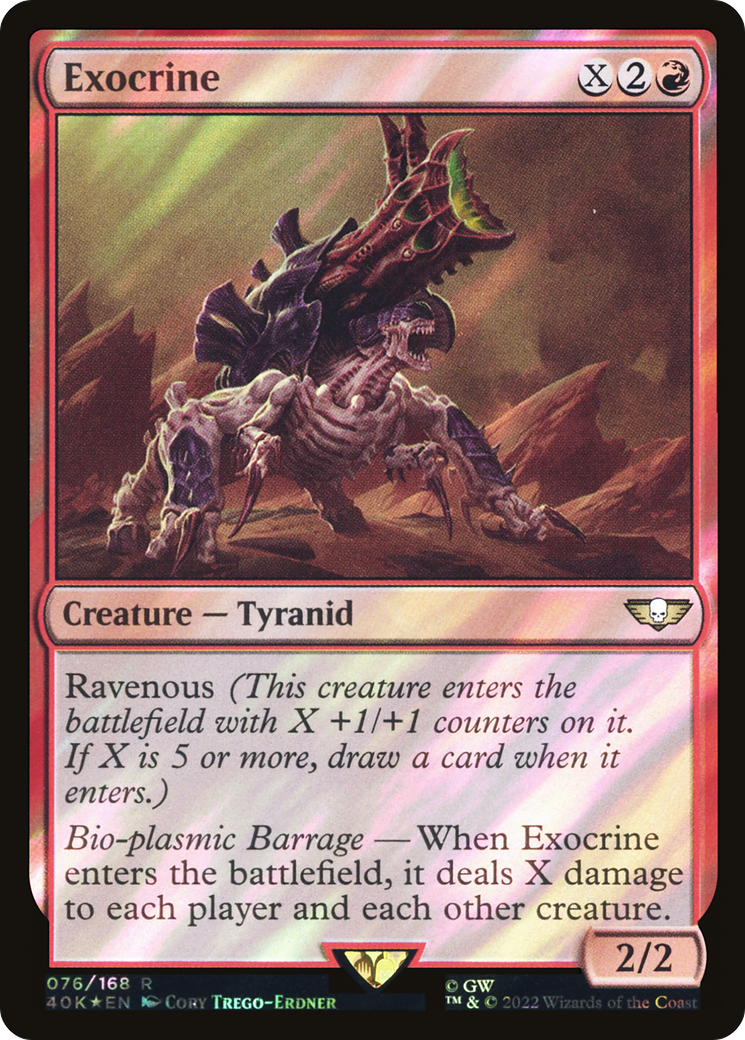 Exocrine (Surge Foil) [Universes Beyond: Warhammer 40,000] | Grognard Games