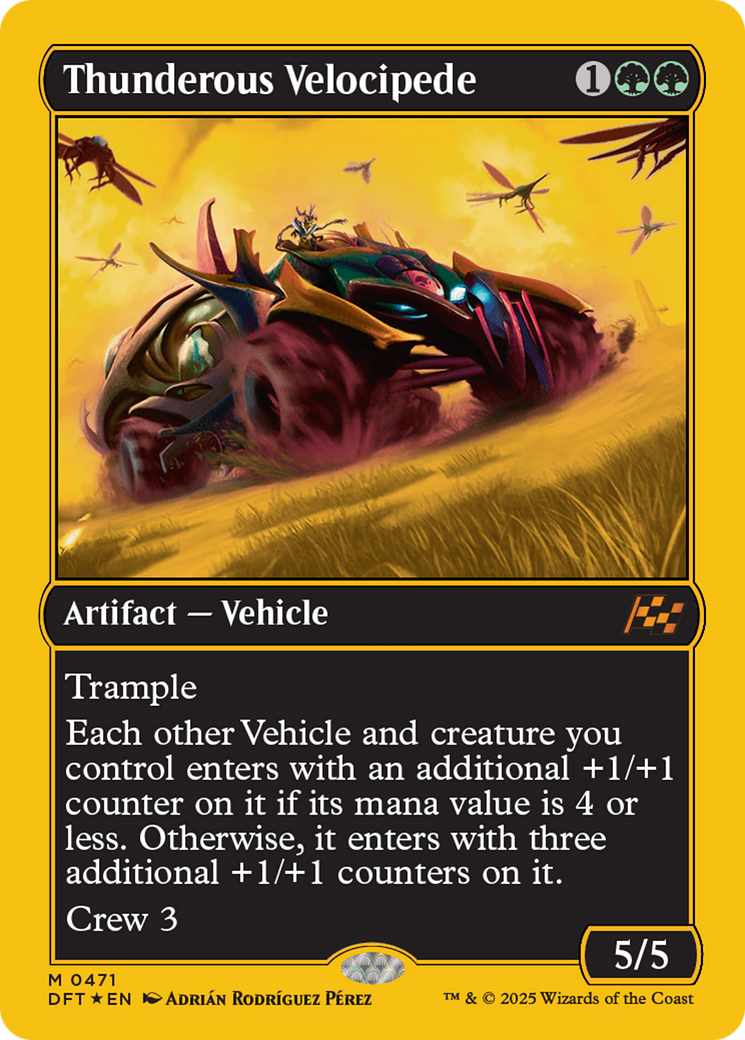 Thunderous Velocipede (First-Place Foil) [Aetherdrift] | Grognard Games