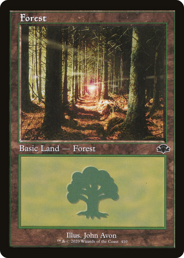 Forest (410) (Retro) [Dominaria Remastered] | Grognard Games