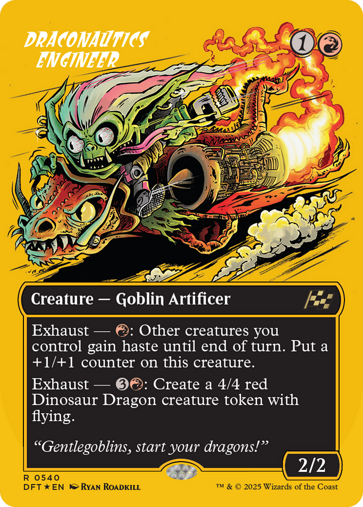 Draconautics Engineer (Borderless) (First-Place Foil) [Aetherdrift] | Grognard Games