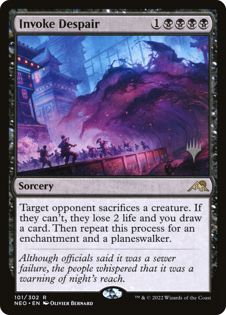 Invoke Despair (Promo Pack) [Kamigawa: Neon Dynasty Promos] | Grognard Games