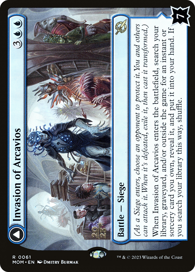 Invasion of Arcavios // Invocation of the Founders [March of the Machine Prerelease Promos] | Grognard Games