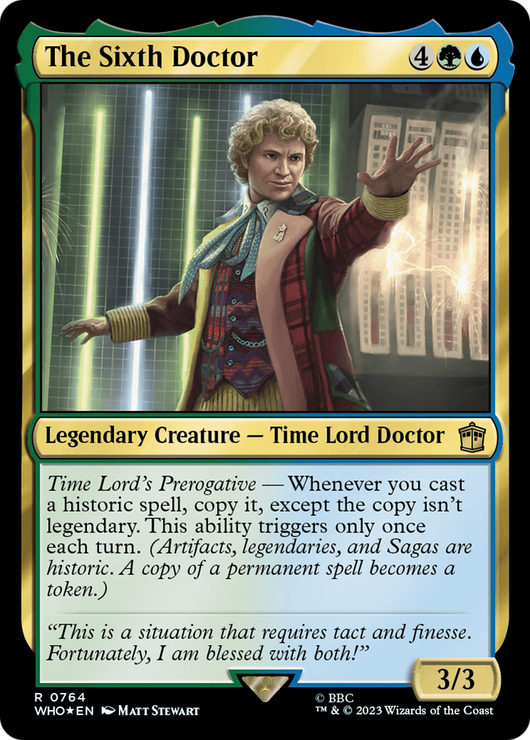 The Sixth Doctor (Surge Foil) [Doctor Who] | Grognard Games