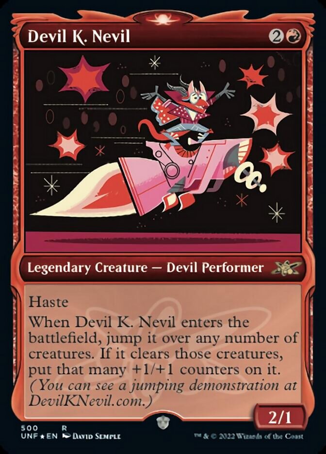 Devil K. Nevil (Showcase) (Galaxy Foil) [Unfinity] | Grognard Games