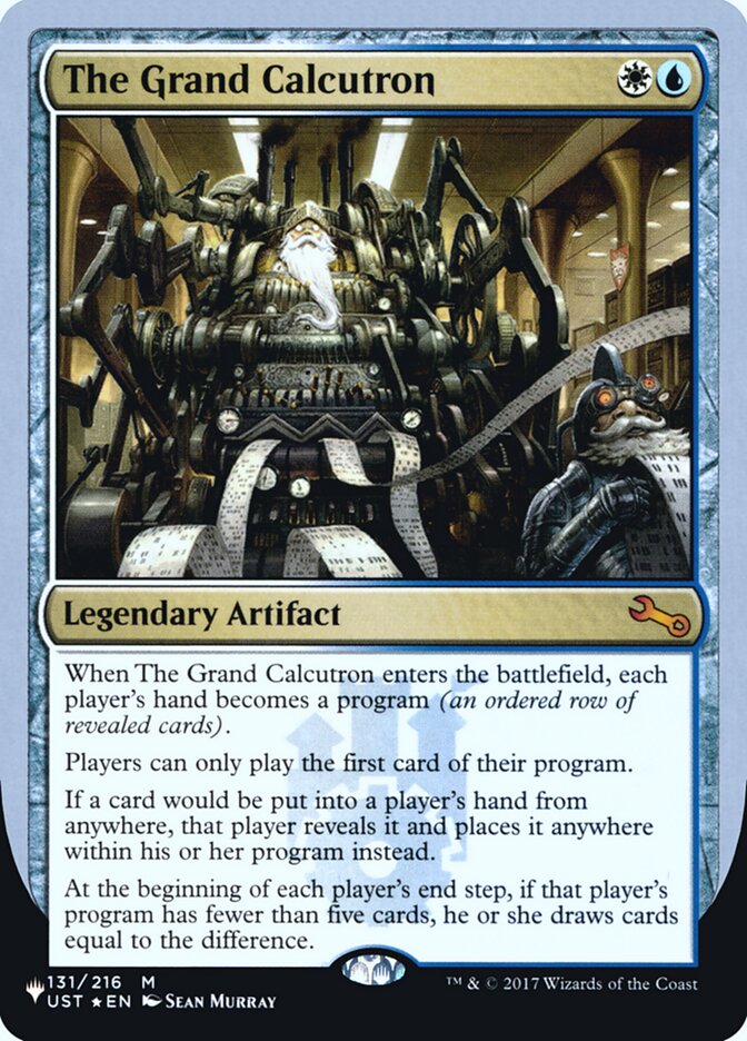 The Grand Calcutron (Unfinity Foil Edition) [The List] | Grognard Games