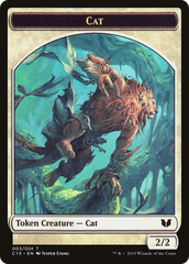 Cat // Zombie Double-Sided Token [Commander 2015 Tokens] | Grognard Games