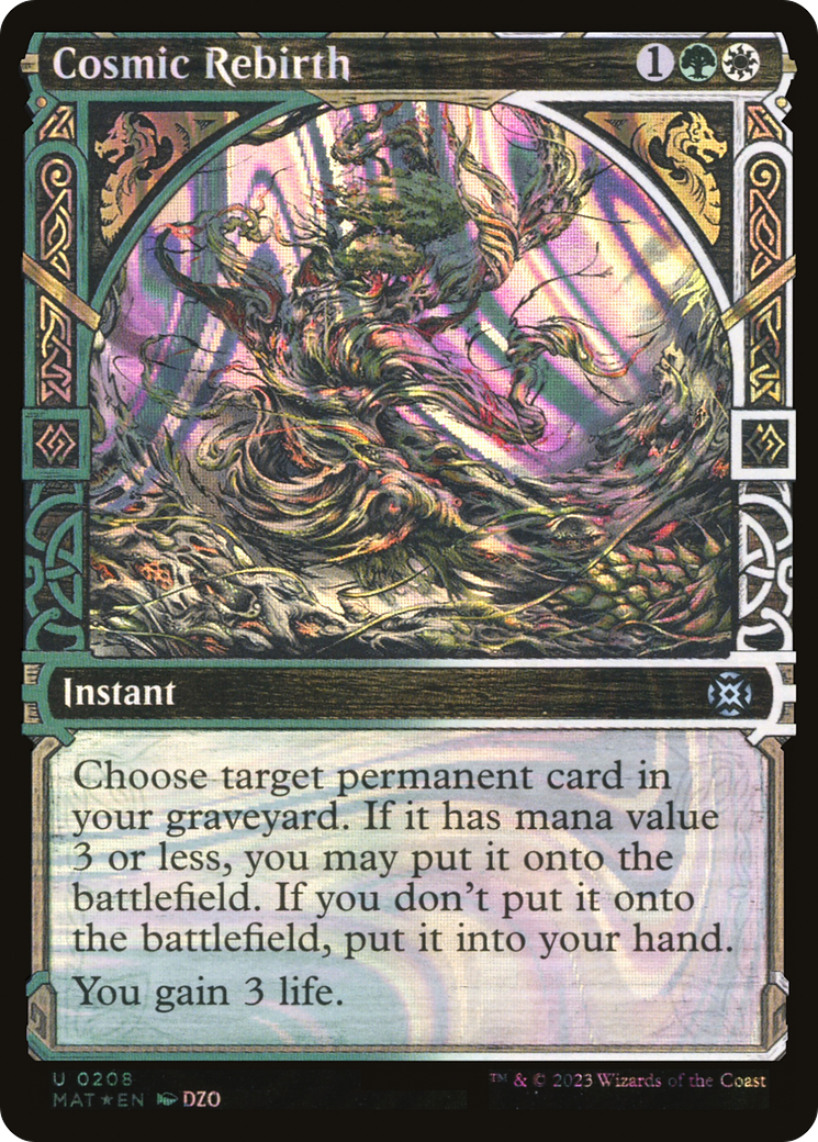 Cosmic Rebirth (Showcase Halo Foil) [March of the Machine: The Aftermath] | Grognard Games