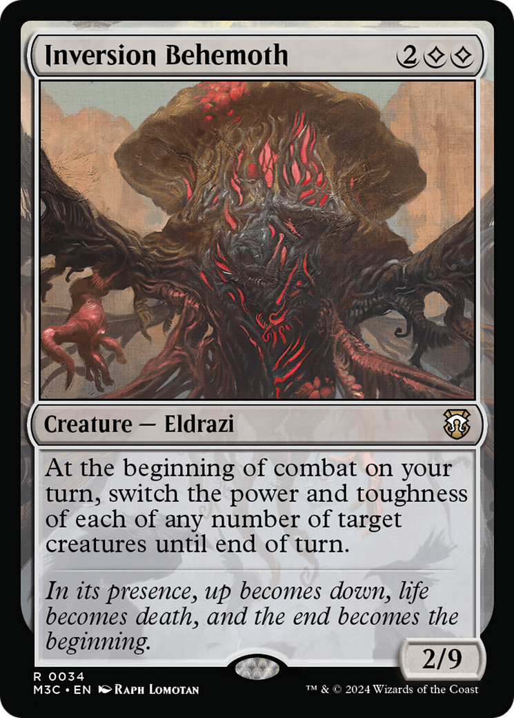 Inversion Behemoth (Ripple Foil) [Modern Horizons 3 Commander] | Grognard Games