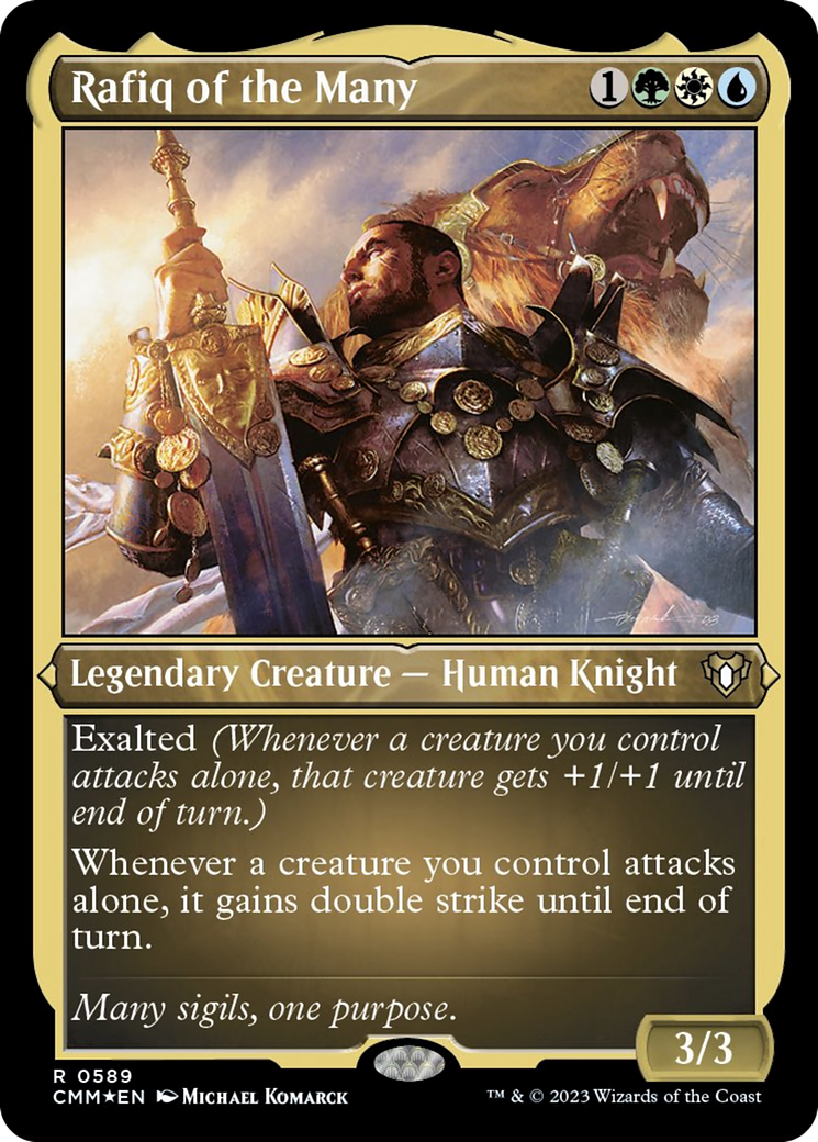 Rafiq of the Many (Foil Etched) [Commander Masters] | Grognard Games