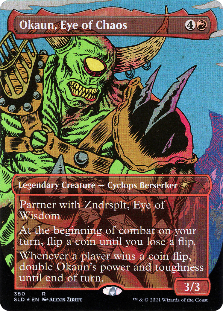 Okaun, Eye of Chaos // Okaun, Eye of Chaos (Borderless) [Secret Lair Drop Series] | Grognard Games