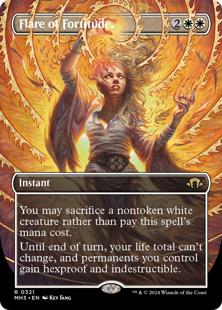 Flare of Fortitude (Borderless) [Modern Horizons 3] | Grognard Games