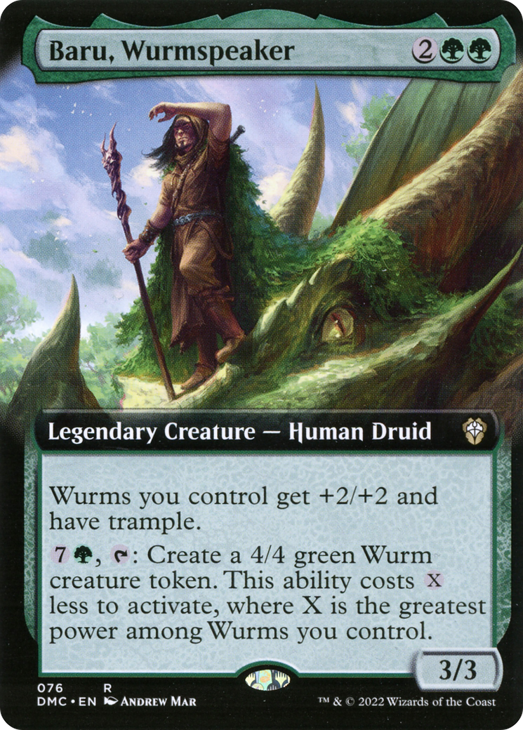 Baru, Wurmspeaker (Extended Art) [Dominaria United Commander] | Grognard Games
