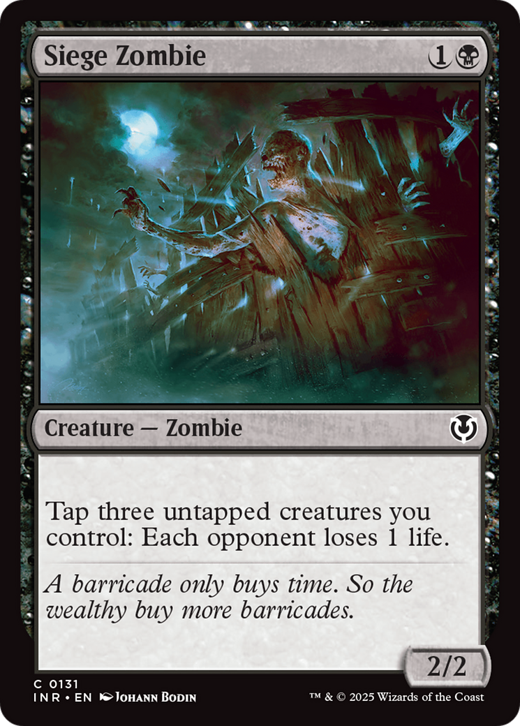 Siege Zombie [Innistrad Remastered] | Grognard Games