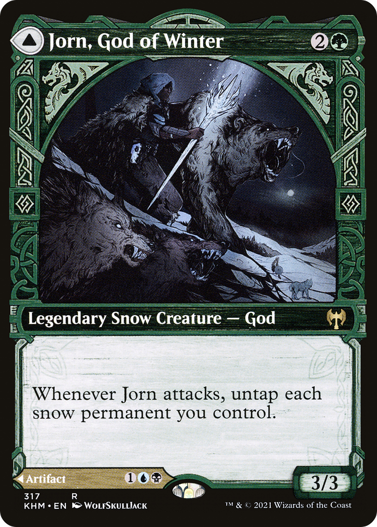 Jorn, God of Winter // Kaldring, the Rimestaff (Showcase) [Kaldheim] | Grognard Games
