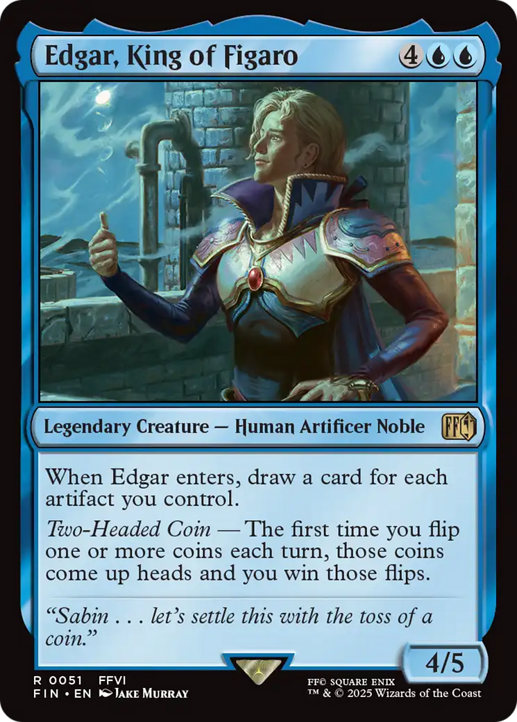 Edgar, King of Figaro (FIN-051) - FINAL FANTASY Foil | Grognard Games
