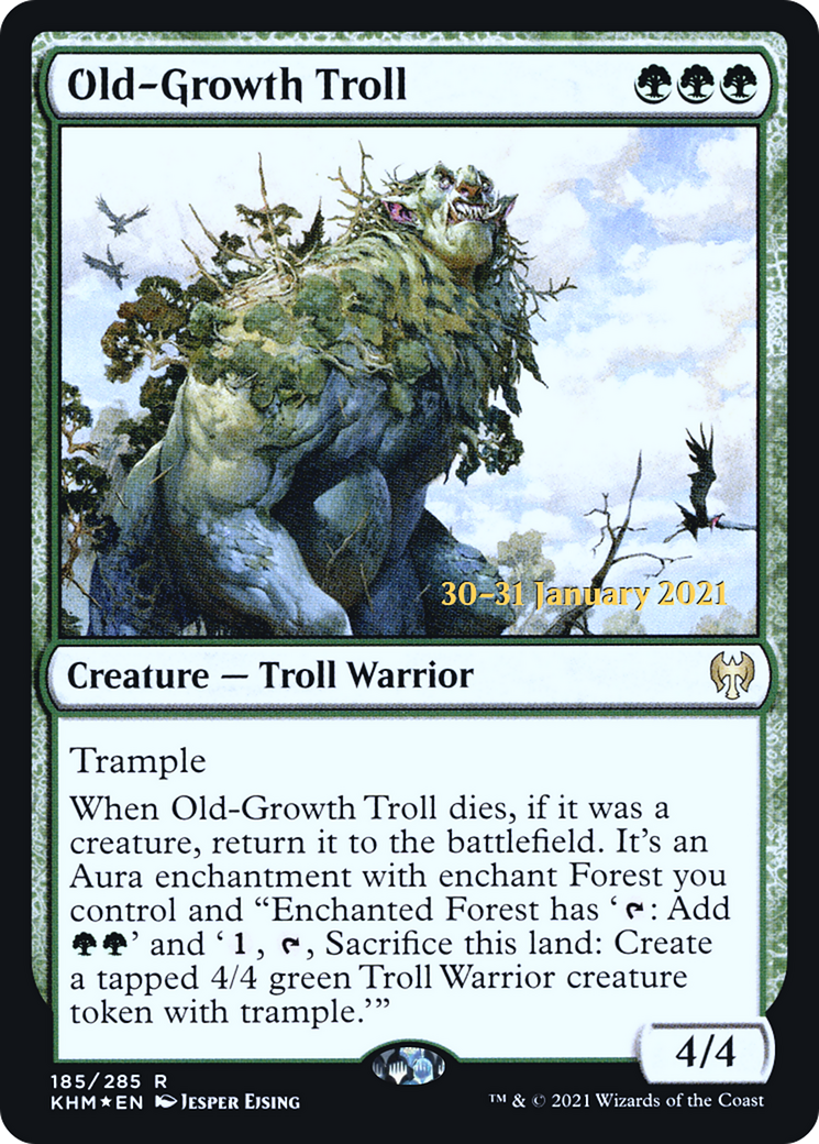 Old-Growth Troll [Kaldheim Prerelease Promos] | Grognard Games