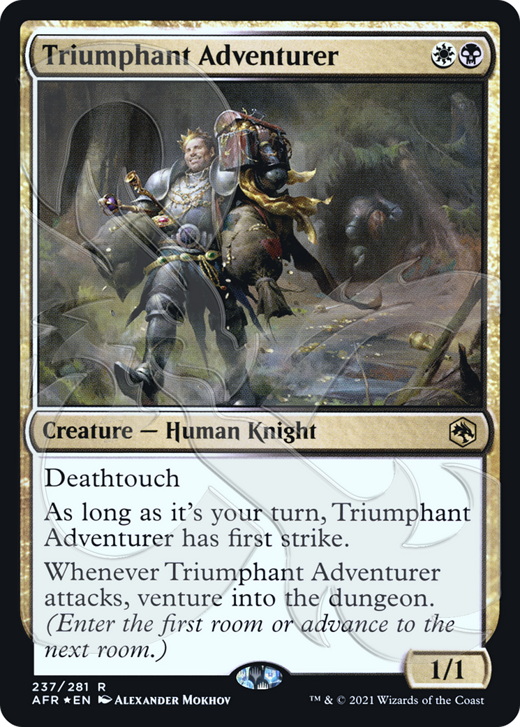 Triumphant Adventurer (Ampersand Promo) [Dungeons & Dragons: Adventures in the Forgotten Realms Promos] | Grognard Games