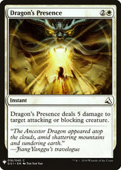 Dragon's Presence [Mystery Booster] | Grognard Games