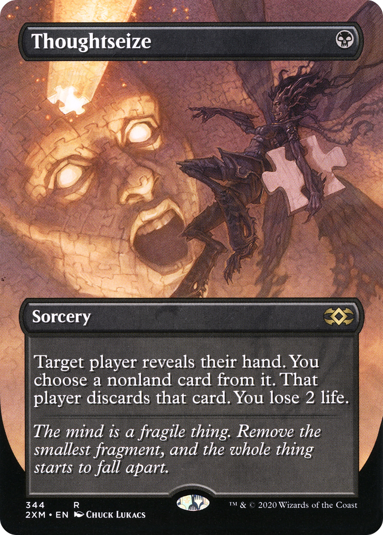 Thoughtseize (Toppers) [Double Masters Extended Art] | Grognard Games